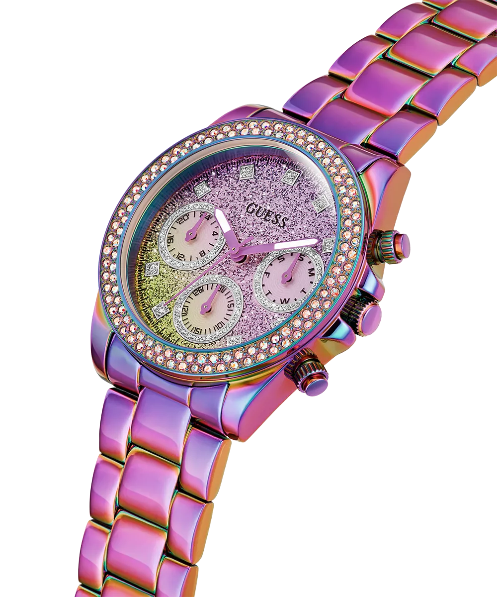 GUESS Ladies Iridescent Multi-function Watch