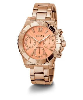 GUESS Ladies Rose Gold Tone Multi-function Watch