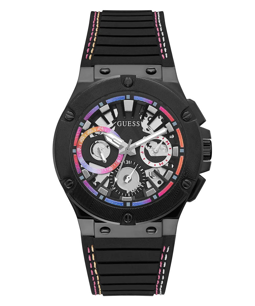 GUESS Mens Black Multi-function Watch