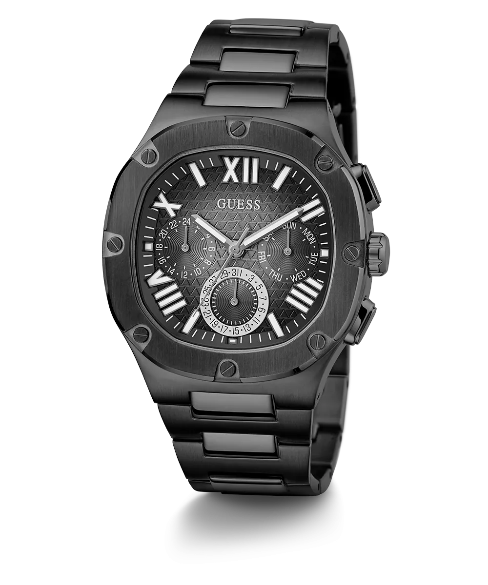 GUESS Mens Black Multi-function Watch