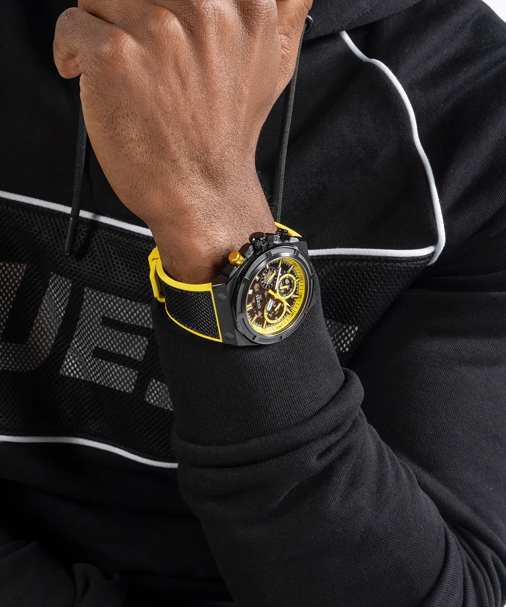 GUESS Mens Black Multi-function Watch