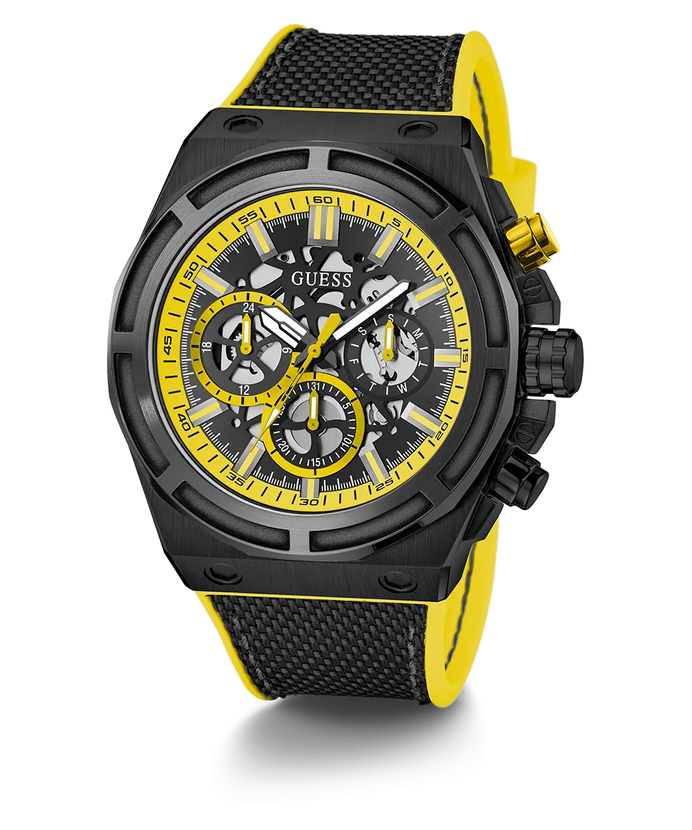 GUESS Mens Black Multi-function Watch