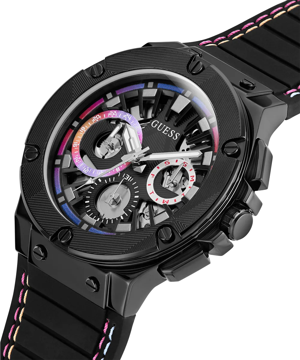 GUESS Mens Black Multi-function Watch