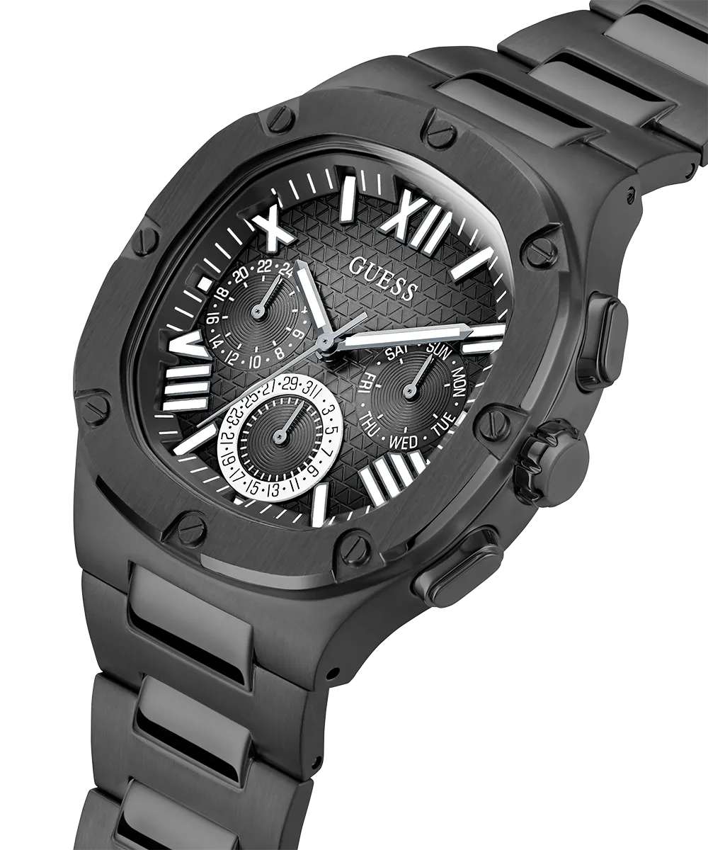 GUESS Mens Black Multi-function Watch