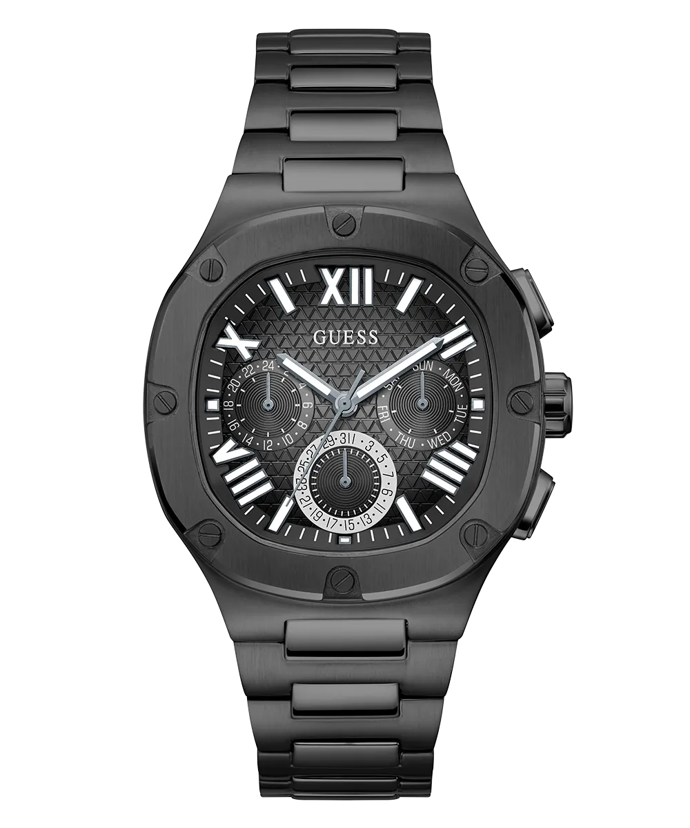 GUESS Mens Black Multi-function Watch