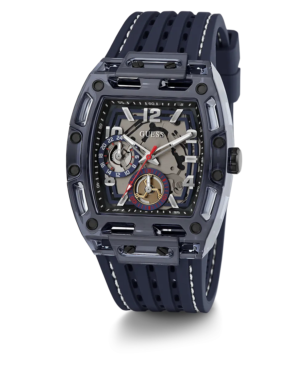 GUESS Mens Blue Navy Multi-function Watch