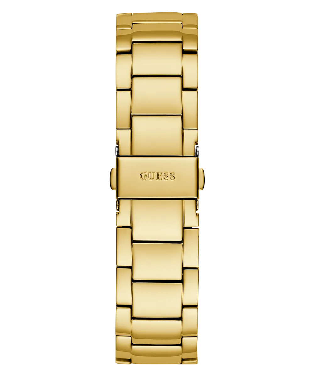 GUESS Mens Gold Tone Multi-function Watch