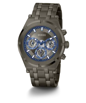 GUESS Mens Gunmetal Multi-function Watch