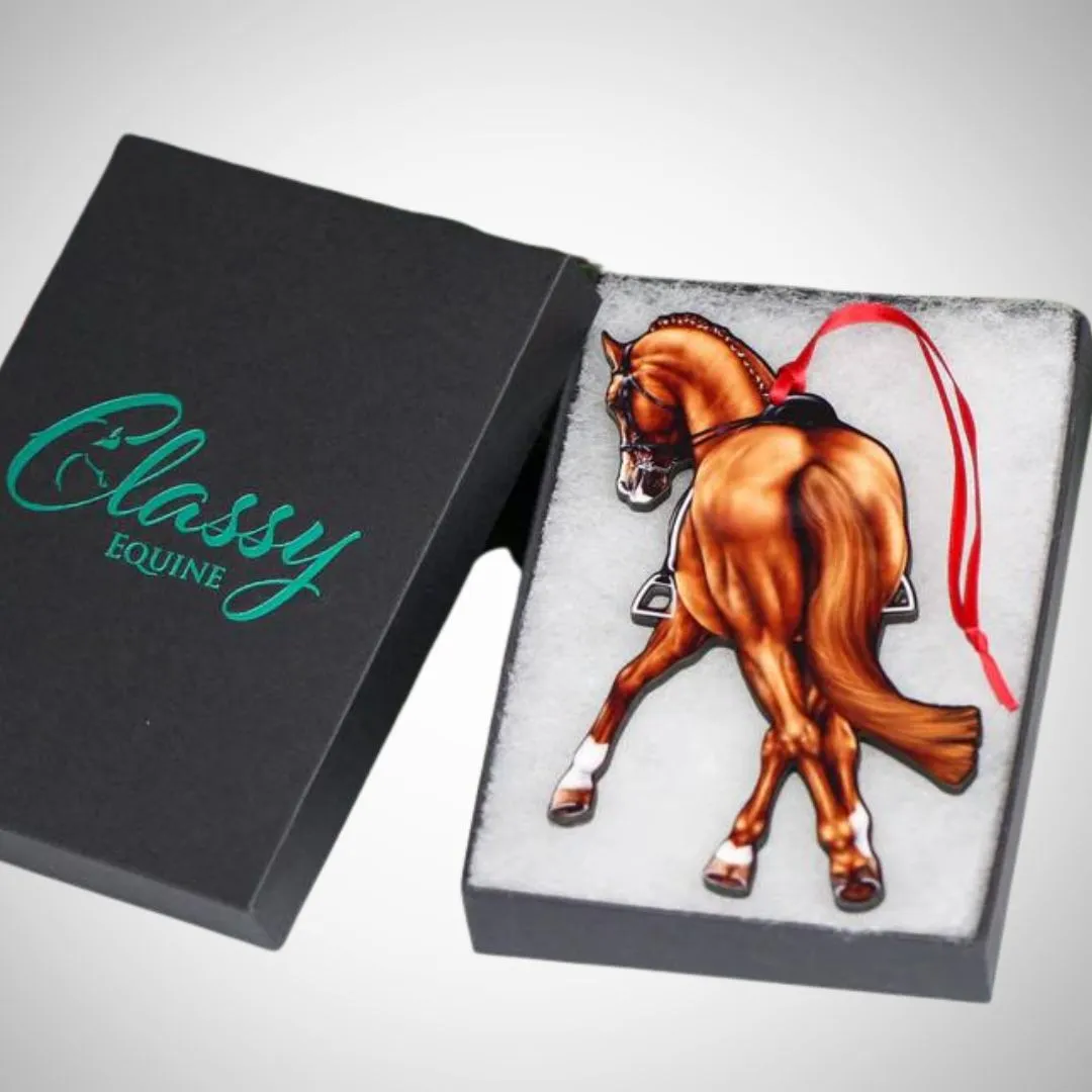 Half Pass Dressage Ornament