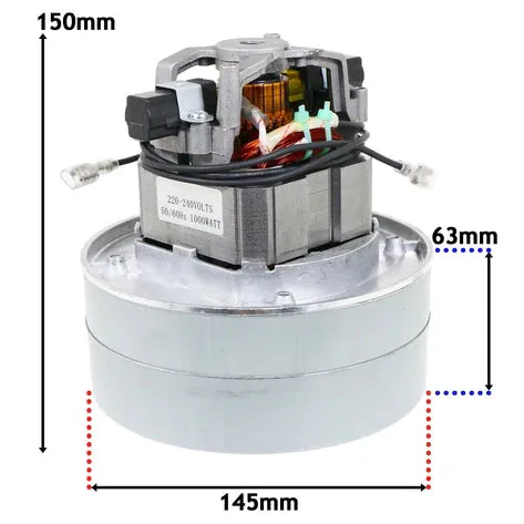 Henry Numatic motor | Universal 2-Stage 1000W Motor DL21104T with TOC 205403 | 119936-00