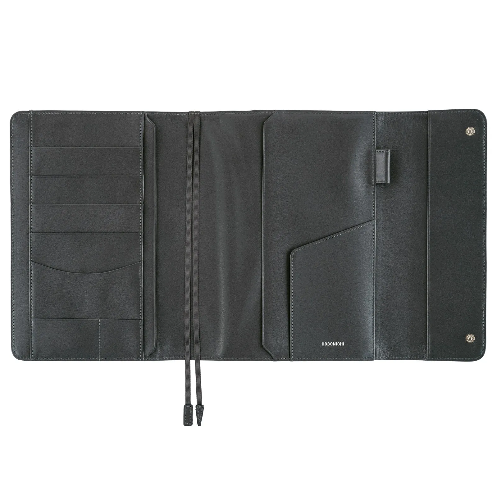 Hobonichi Techo Cover Cousin A5 -  Leather: Charcoal Gray