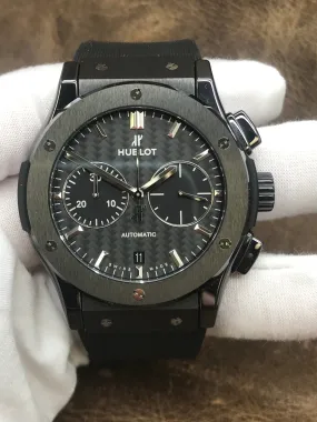 Hublot Classic Fusion Black Magic Chronograph 521.CM.1771.RX Matte black carbon fiber dial Dial Automatic Men's Watch