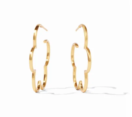 Julie Vos Gardenia Hoop Earrings, Medium