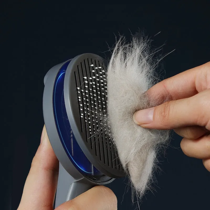 Kimpets Cat and Dog Comb Hair Remover Brush Pet Grooming Removes Tangled Self Cleaning Pet Supplies Accessories