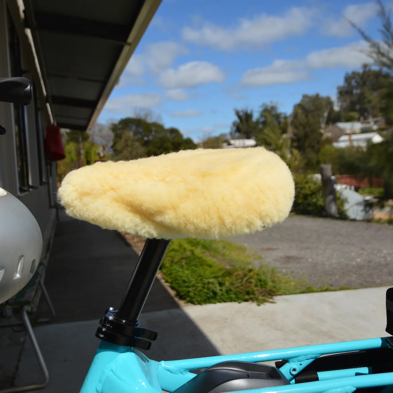 Lambskin Bicycle Seat Cover