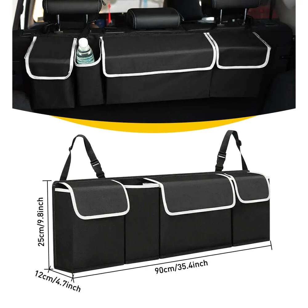 Large Capacity Waterproof Universal Car Trunk Organizer, Sturdy Space Saver Hanging Car Accessories Interior