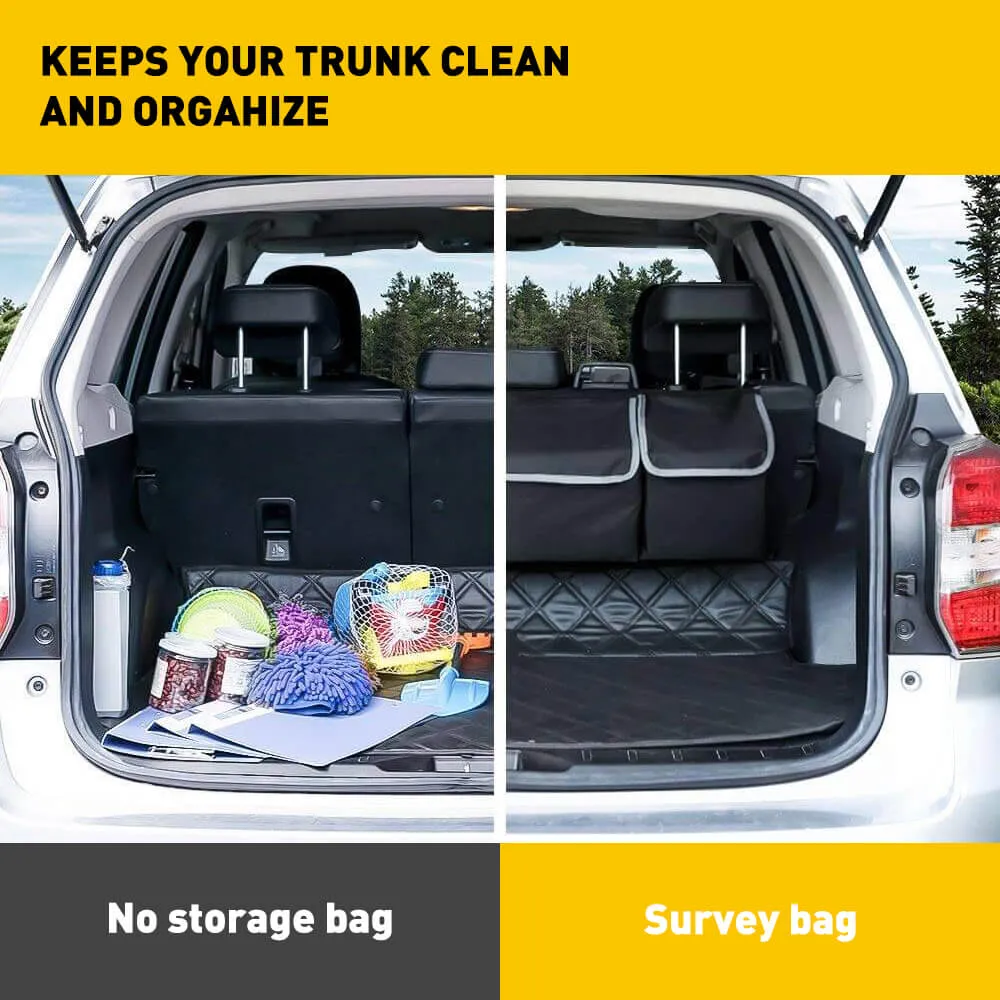 Large Capacity Waterproof Universal Car Trunk Organizer, Sturdy Space Saver Hanging Car Accessories Interior