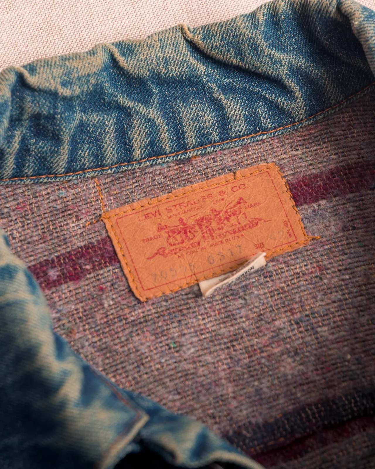 Levi's Trucker Type 3 Jacket Blanket Lined (L)