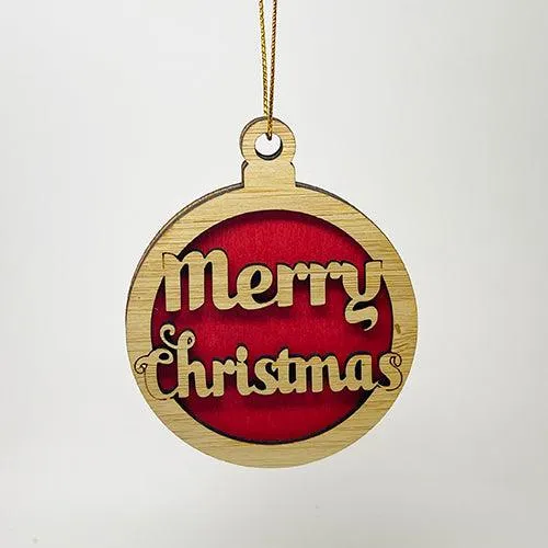 Merry Christmas NZ Ornament in English and Maori