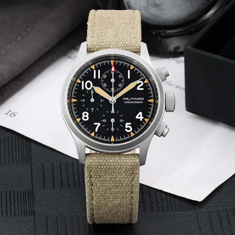 Militado Retro VK67 Quartz Chronograph Watch - 3 Dial