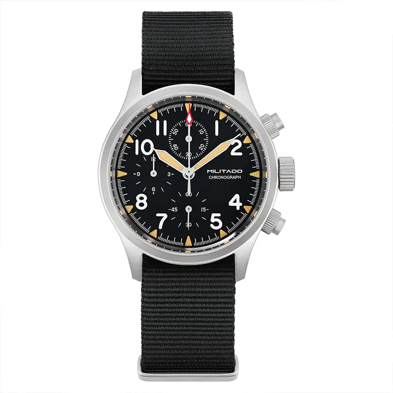 Militado Retro VK67 Quartz Chronograph Watch - 3 Dial