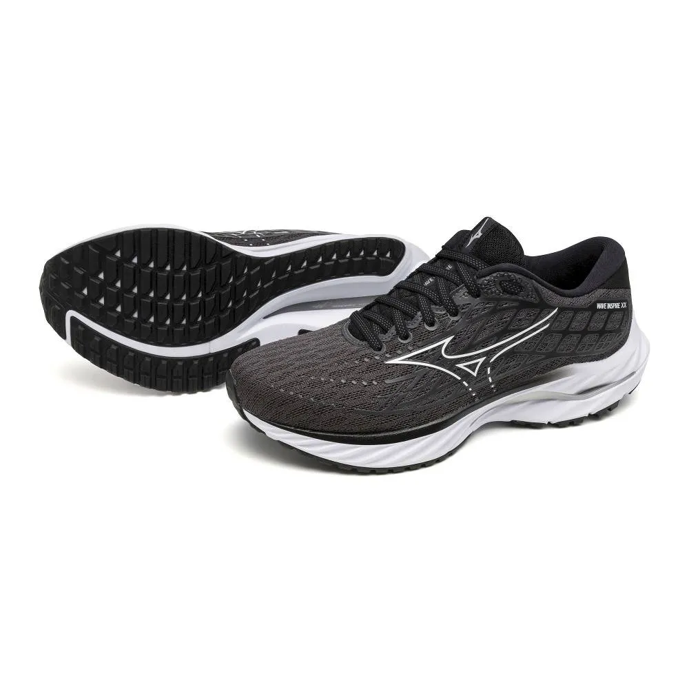 Mizuno Wave Inspire 20 Wide Womens Ebony White Black