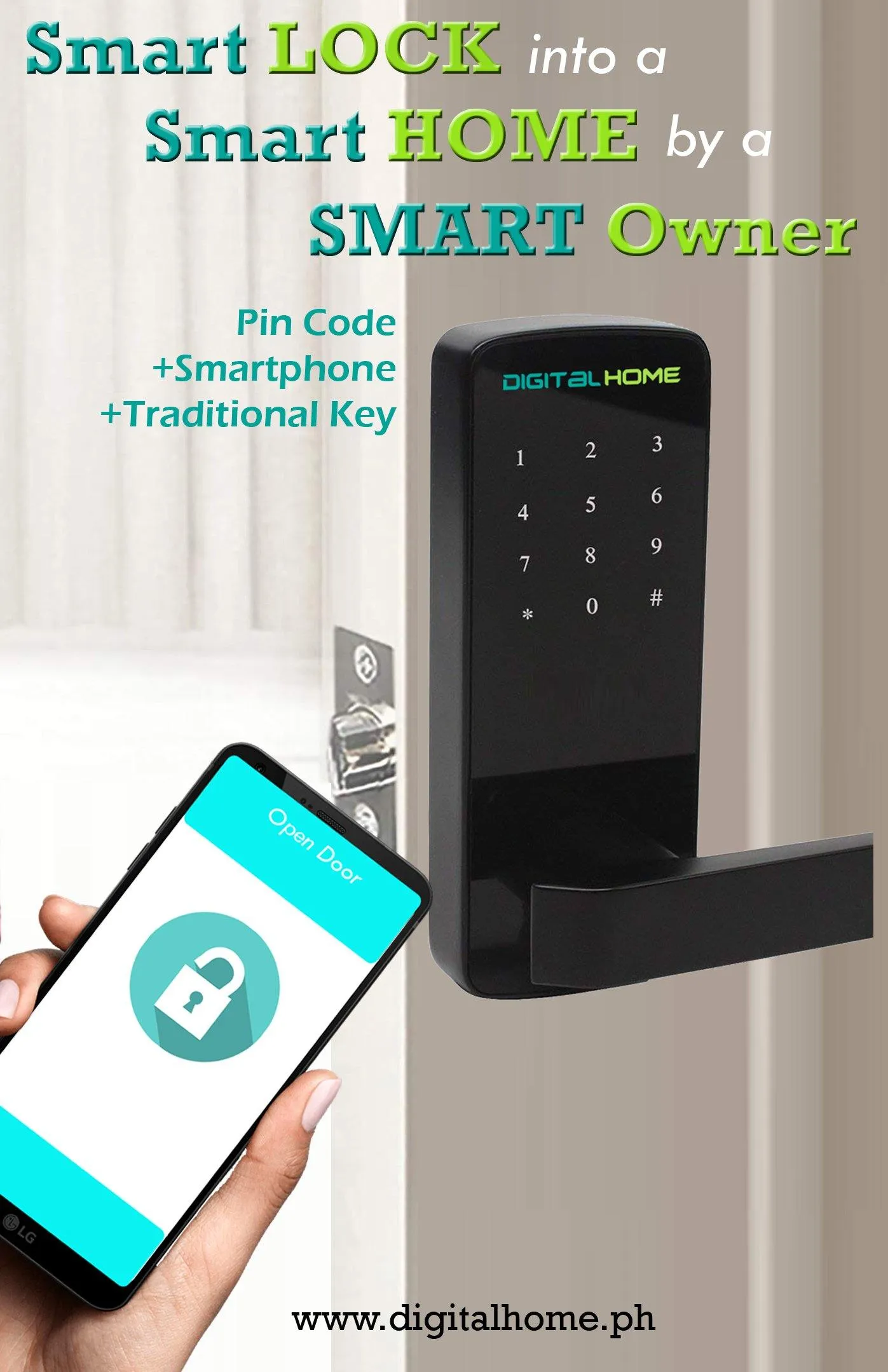 MT201 Smart Lock - Latch type