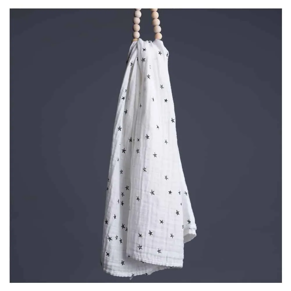 Organic Muslin Swaddle | Stars