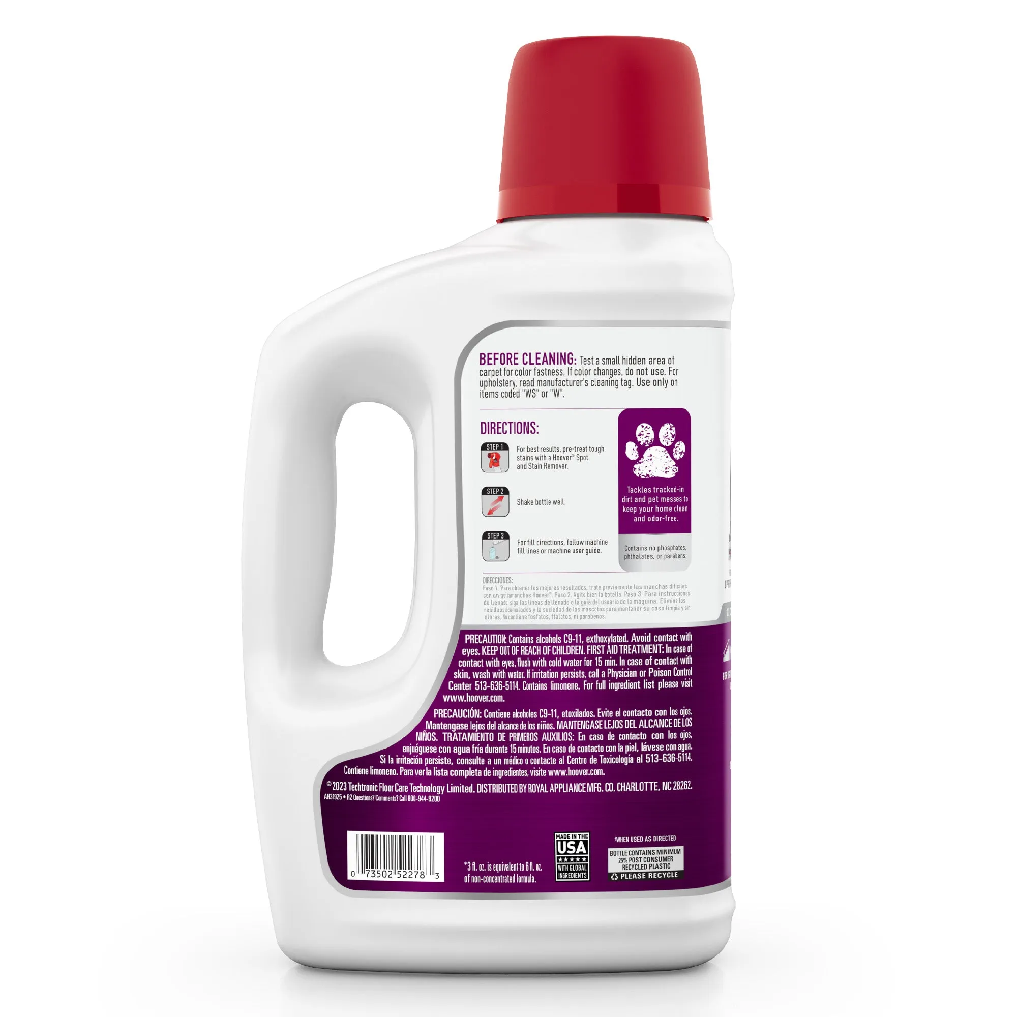 Paws & Claws Carpet Cleaning Solution 64 oz. (4-pack)