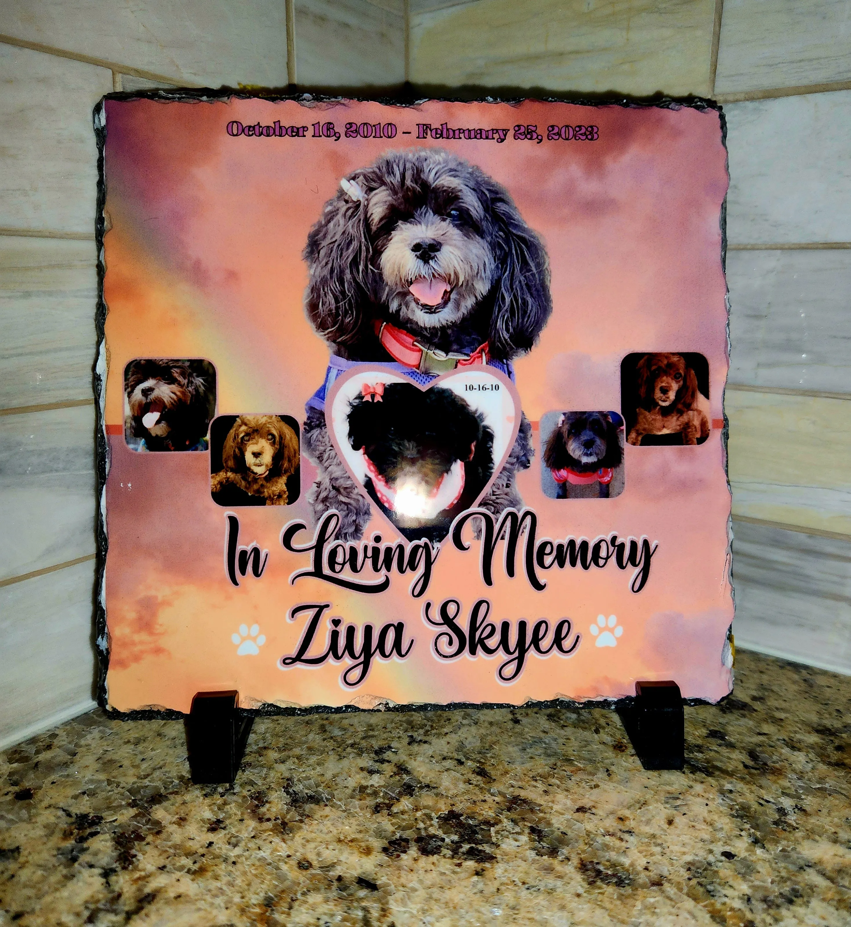 Pet Memorial Plaque