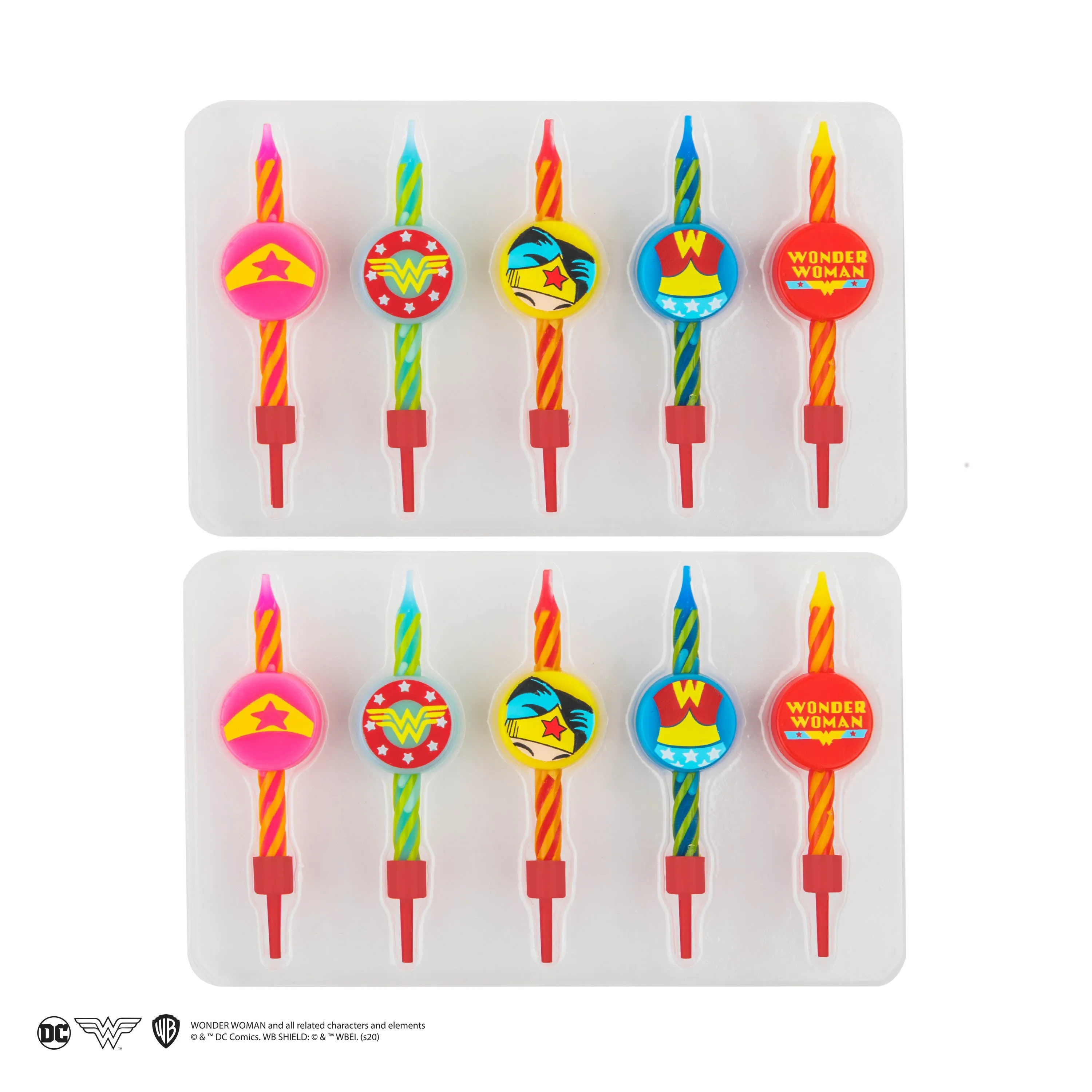 *Set of 10 Wonder Woman Birthday Candles*