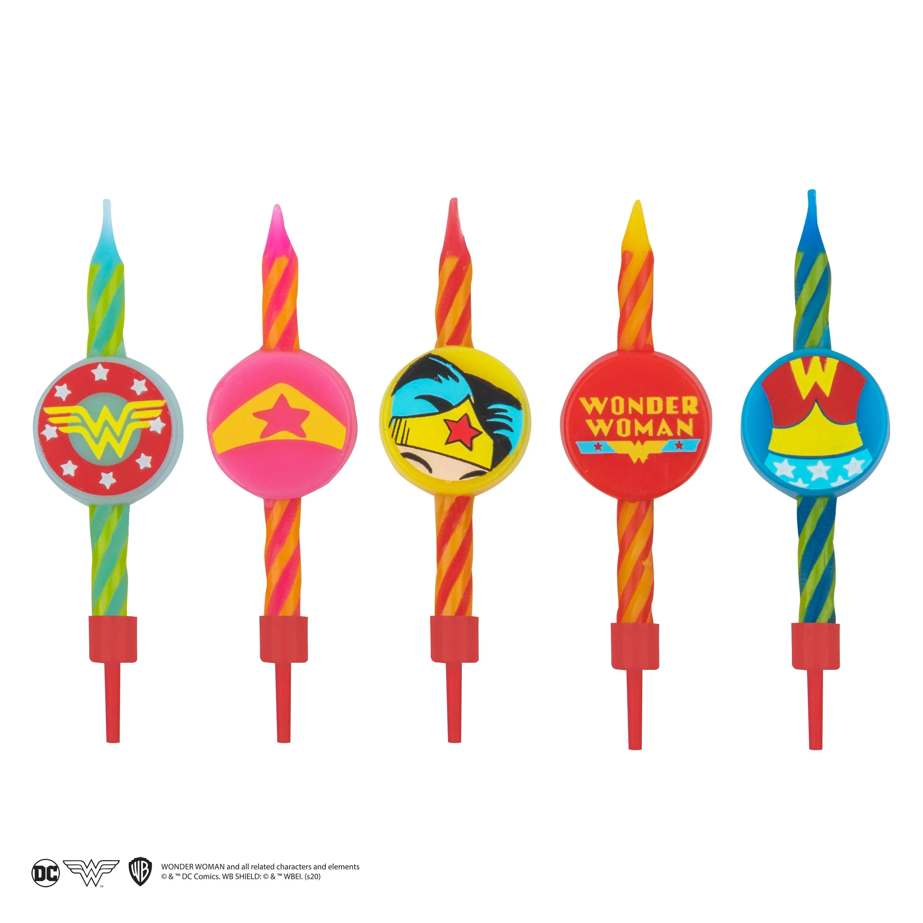 *Set of 10 Wonder Woman Birthday Candles*