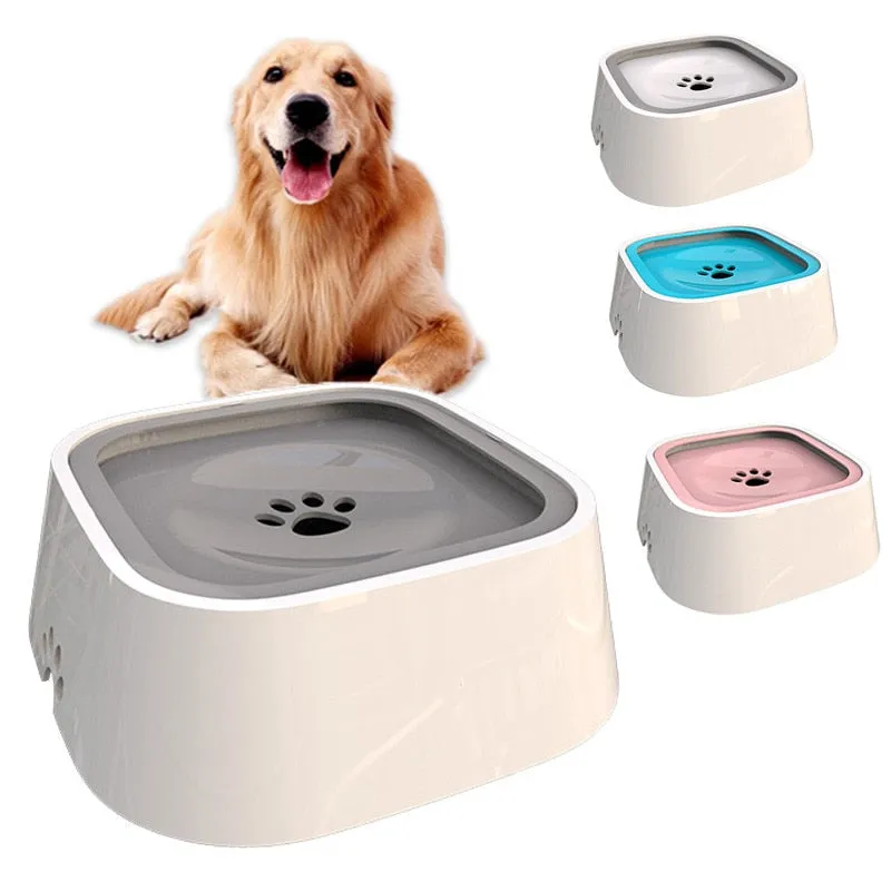 Slow Water Feeder - Drinking Fountain Bowl for Dogs & Cats