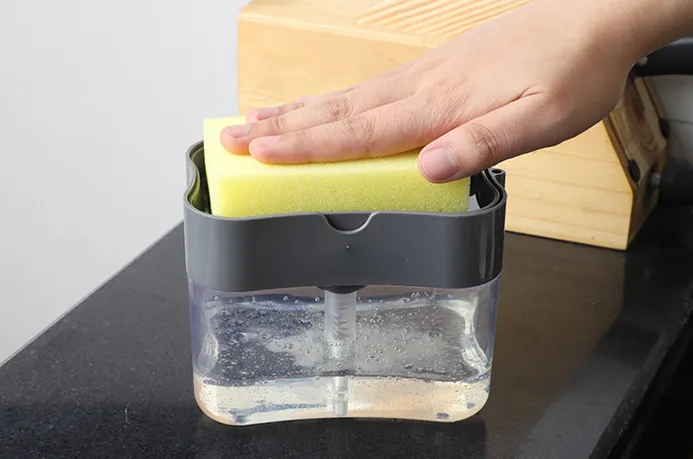 Soap Dispenser Kitchen Sponge Odorless Creative Box