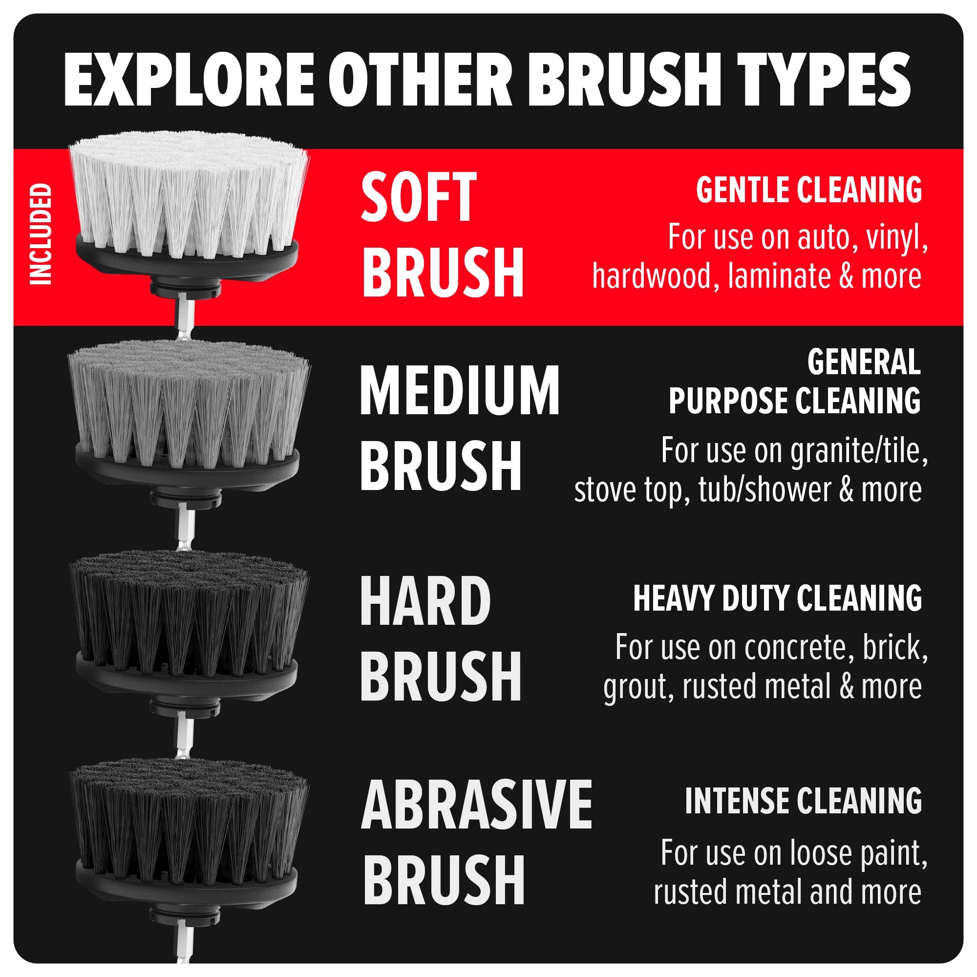 Soft Bristle Brush Set