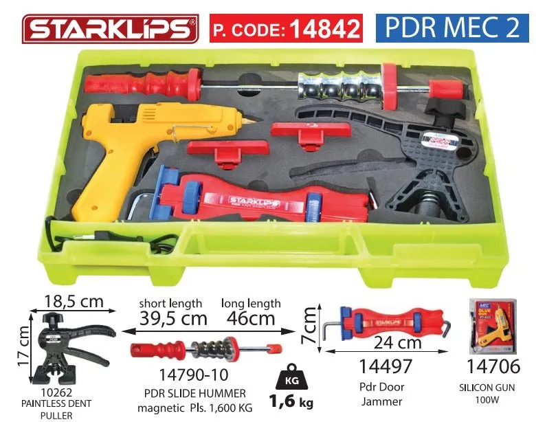 STARKLIPS 14842 PAINTLESS DENT REMOVAL KIT