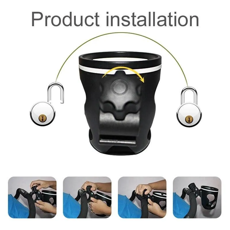 Stroller Cup Holder with Phone Holder