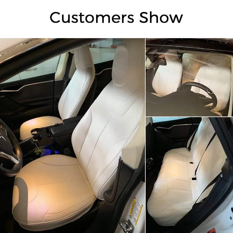 TAPTES® #1 Seat Covers for Tesla Model S, Custom Designed Seat Covers for 2012-2021 2022 2023 2024 Tesla Model S Full Set