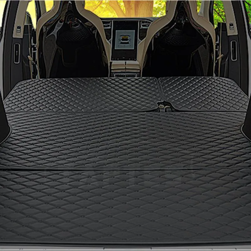 TAPTES Front & Rear Trunk Mat Seat Back Protector for Model X 5 Seater