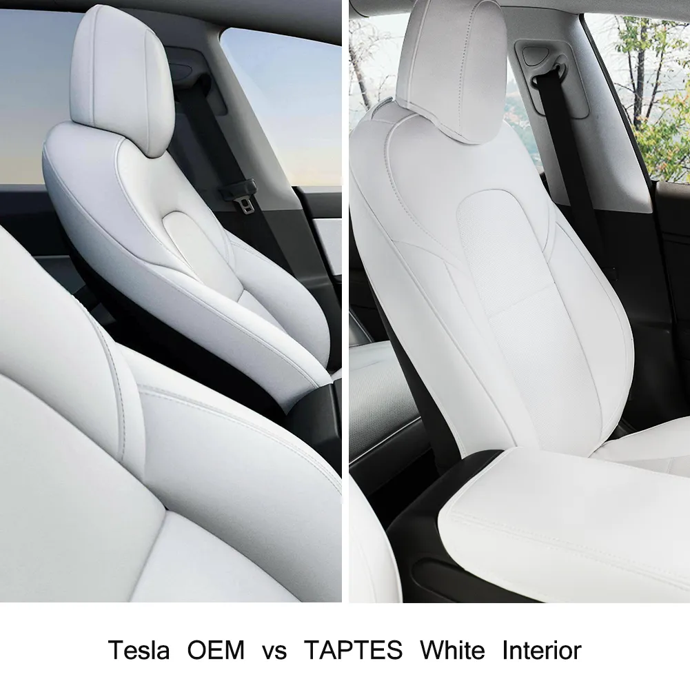 TAPTES Seat Covers for Model Y 5 Seater Rear Seats, Rear Seat Covers for Model Y