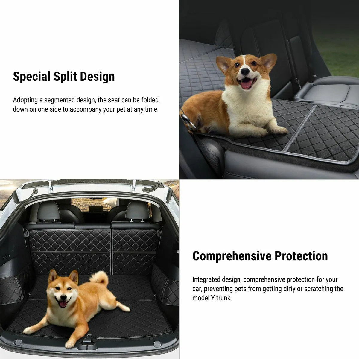 Trunk Mat Waterproof Car Dog Cover for Tesla Model Y