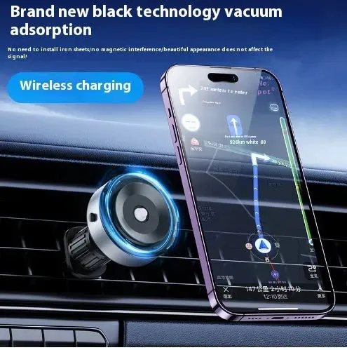 Vacuum Phone Double-Sided Mount with Wireless Charging